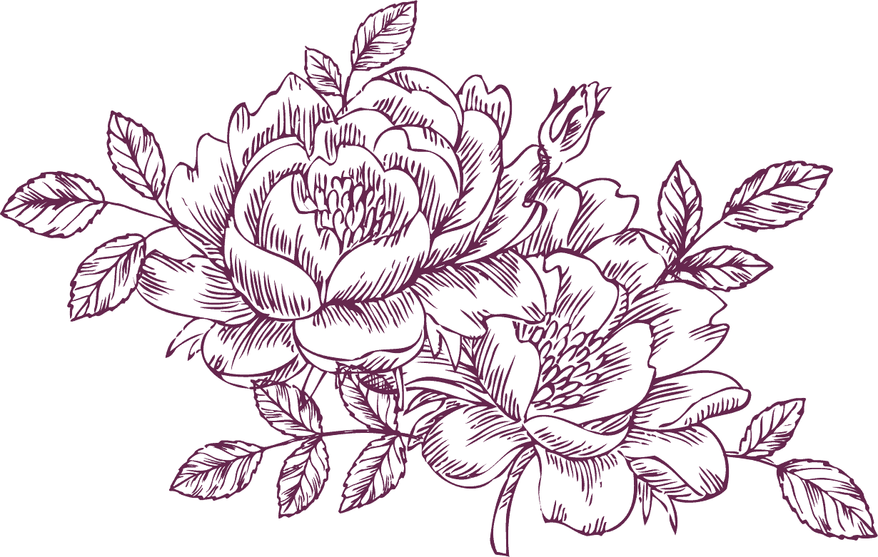 middle flower purple